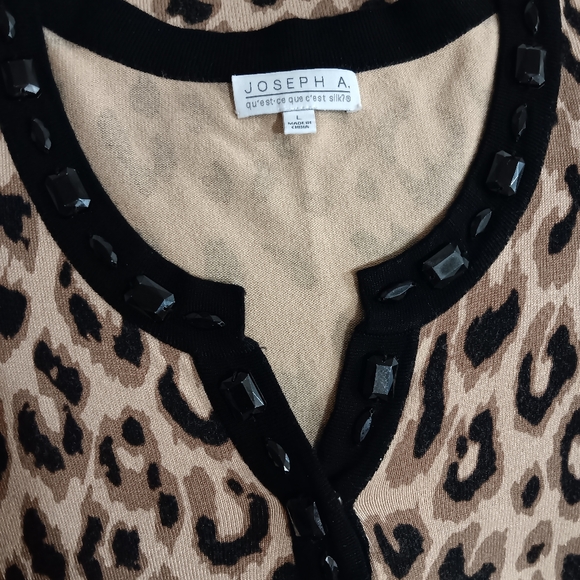 Joseph Allen Tops - Vintage leopard print tunic.